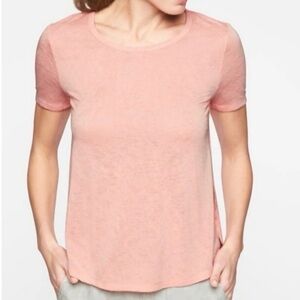 Athleta Pink Breezy Tee Size S